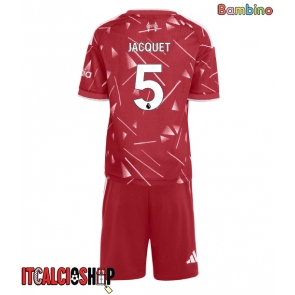 Liverpool Jeremy Jacquet #5 Prima Maglia Bambino 2026-27 Manica Corta (+ Pantaloni corti)